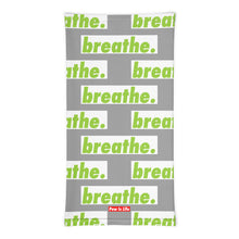 Load image into Gallery viewer, Matcha "breathe." Gray Neck Gaiter