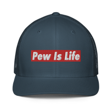 Load image into Gallery viewer, Pew Is Life trucker cap