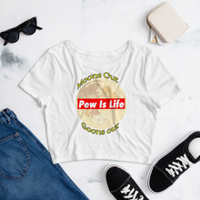 Load image into Gallery viewer, &quot;Moons Out Goons Out&quot; Pew Is Life Women’s Crop Tee
