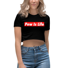 Load image into Gallery viewer, Pew is Life Women's Crop Top
