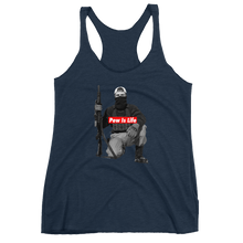 Load image into Gallery viewer, Pew is Life "Boog Bro Mr. Ghost" Women's Racerback Tank