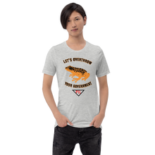 Load image into Gallery viewer, "Let's Over Throw Your Government" Orange Poison Dart Frog Short-Sleeve T-Shirt