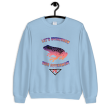 Load image into Gallery viewer, "Let's Overthrow Your Government" Pur-ink Dart Frog Sweatshirt