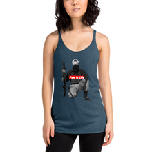 Load image into Gallery viewer, Pew is Life "Boog Bro Mr. Ghost" Women's Racerback Tank