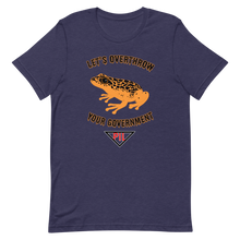 Load image into Gallery viewer, "Let's Over Throw Your Government" Orange Poison Dart Frog Short-Sleeve T-Shirt