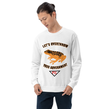 Load image into Gallery viewer, "Let's Over Throw Your Government" Orange Poison Dart Frog Sweatshirt