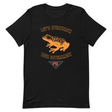 Load image into Gallery viewer, "Let's Over Throw Your Government" Orange Poison Dart Frog Short-Sleeve T-Shirt