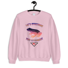 Load image into Gallery viewer, "Let's Overthrow Your Government" Pur-ink Dart Frog Sweatshirt