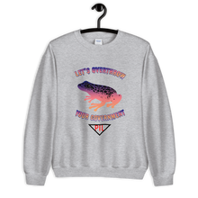 Load image into Gallery viewer, "Let's Overthrow Your Government" Pur-ink Dart Frog Sweatshirt