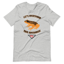 Load image into Gallery viewer, "Let's Over Throw Your Government" Orange Poison Dart Frog Short-Sleeve T-Shirt