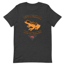 Load image into Gallery viewer, "Let's Over Throw Your Government" Orange Poison Dart Frog Short-Sleeve T-Shirt