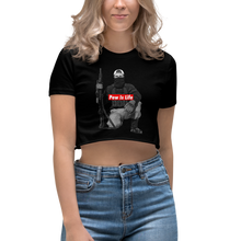 Load image into Gallery viewer, Pew is Life "Boog Bro Mr. Ghost" Women's Crop Top