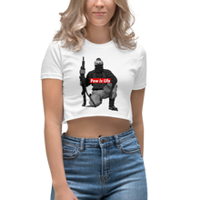 Load image into Gallery viewer, Pew is Life "Boog Bro Mr. Ghost" Women's Crop Top
