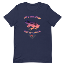 Load image into Gallery viewer, &quot;Let&#39;s Overthrow Your Government&quot; Pur-ink Dart Frog Short-Sleeve  T-Shirt
