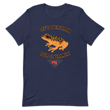 Load image into Gallery viewer, "Let's Over Throw Your Government" Orange Poison Dart Frog Short-Sleeve T-Shirt