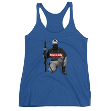 Load image into Gallery viewer, Pew is Life "Boog Bro Mr. Ghost" Women's Racerback Tank