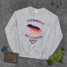 Load image into Gallery viewer, "Let's Overthrow Your Government" Pur-ink Dart Frog Sweatshirt