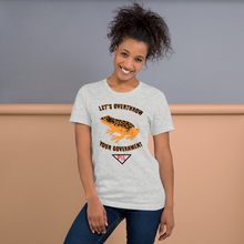 Load image into Gallery viewer, "Let's Over Throw Your Government" Orange Poison Dart Frog Short-Sleeve T-Shirt