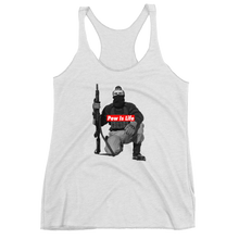 Load image into Gallery viewer, Pew is Life "Boog Bro Mr. Ghost" Women's Racerback Tank