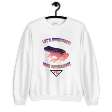 Load image into Gallery viewer, "Let's Overthrow Your Government" Pur-ink Dart Frog Sweatshirt