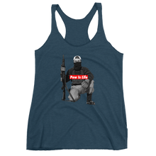 Load image into Gallery viewer, Pew is Life "Boog Bro Mr. Ghost" Women's Racerback Tank