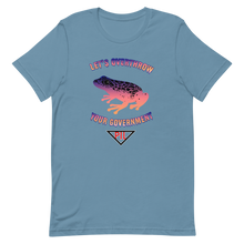 Load image into Gallery viewer, "Let's Overthrow Your Government" Pur-ink Dart Frog Short-Sleeve T-Shirt
