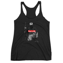 Load image into Gallery viewer, Pew is Life "Boog Bro Mr. Ghost" Women's Racerback Tank