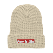 Load image into Gallery viewer, Pew Is Life Waffle beanie