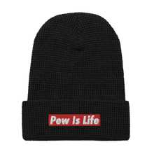 Load image into Gallery viewer, Pew Is Life Waffle beanie