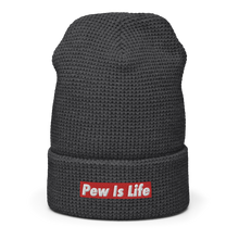 Load image into Gallery viewer, Pew Is Life Waffle beanie