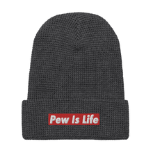 Load image into Gallery viewer, Pew Is Life Waffle beanie