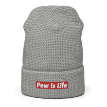 Load image into Gallery viewer, Pew Is Life Waffle beanie