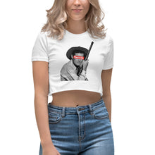 Load image into Gallery viewer, PEW IS LIFE &quot;OG cow poke&quot; Women&#39;s Crop Top
