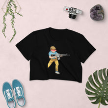 Load image into Gallery viewer, Pew Is Life &quot;Kid Again&quot; Women&#39;s Crop Top
