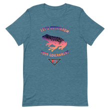 Load image into Gallery viewer, &quot;Let&#39;s Overthrow Your Government&quot; Pur-ink Dart Frog Short-Sleeve  T-Shirt
