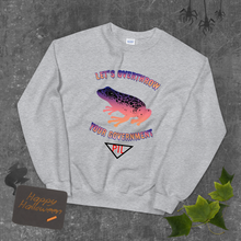 Load image into Gallery viewer, &quot;Let&#39;s Overthrow Your Government&quot; Pur-ink Dart Frog Sweatshirt
