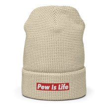 Load image into Gallery viewer, Pew Is Life Waffle beanie

